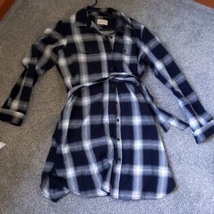 Universal Thread Flannel Shirt Dress, worn once